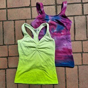 Omgirl Lot 2 Tie‎ Dip Dye Tank Top Set Small